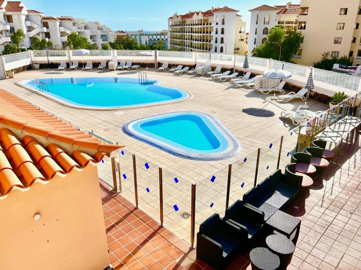 לוס כריסטיאנוס !!! Relaxing View, The Heights Apartment With Terrace And Heated Pools, Los Cristianos מראה חיצוני תמונה
