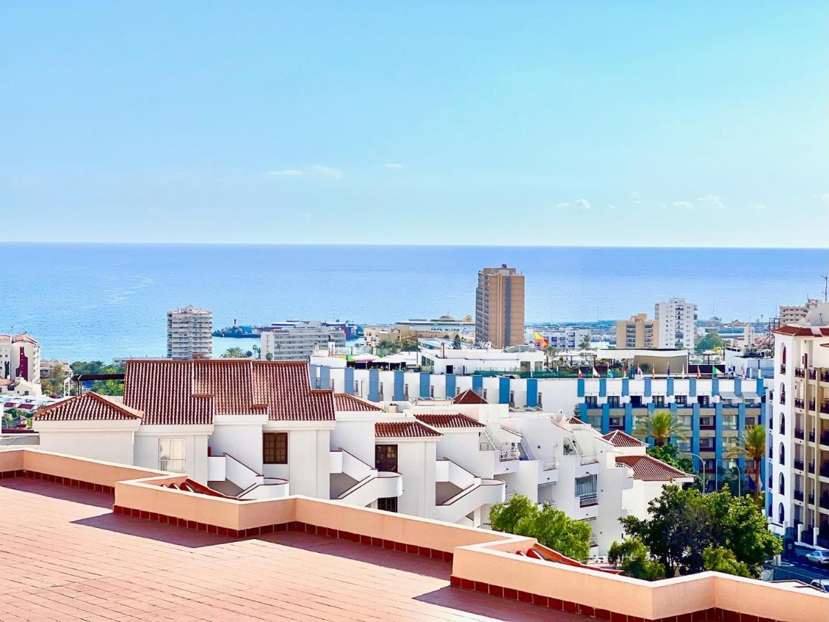 לוס כריסטיאנוס !!! Relaxing View, The Heights Apartment With Terrace And Heated Pools, Los Cristianos מראה חיצוני תמונה
